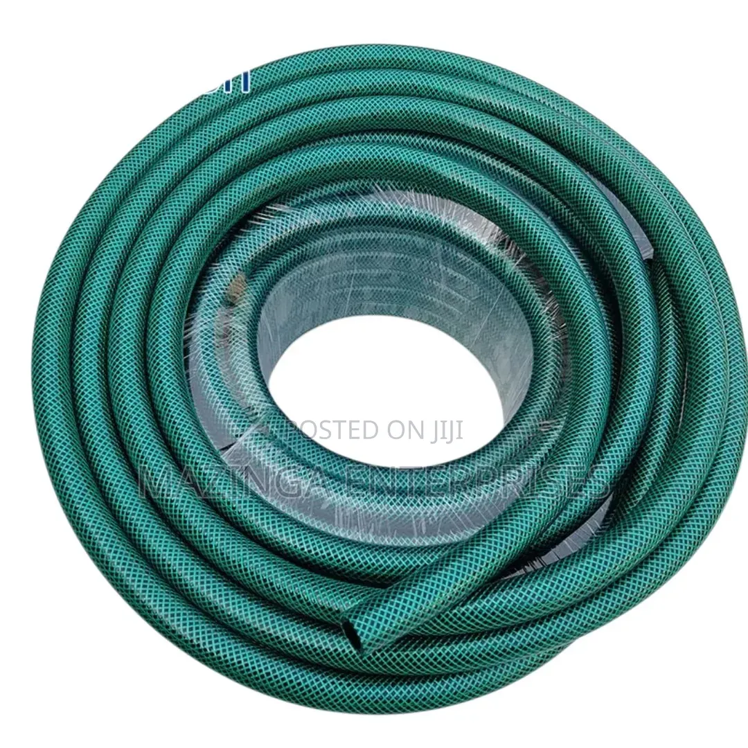 50mtrs 1⁄2inch Green 3-Ply Reinforced PVC Braided Garden Hose Pipe