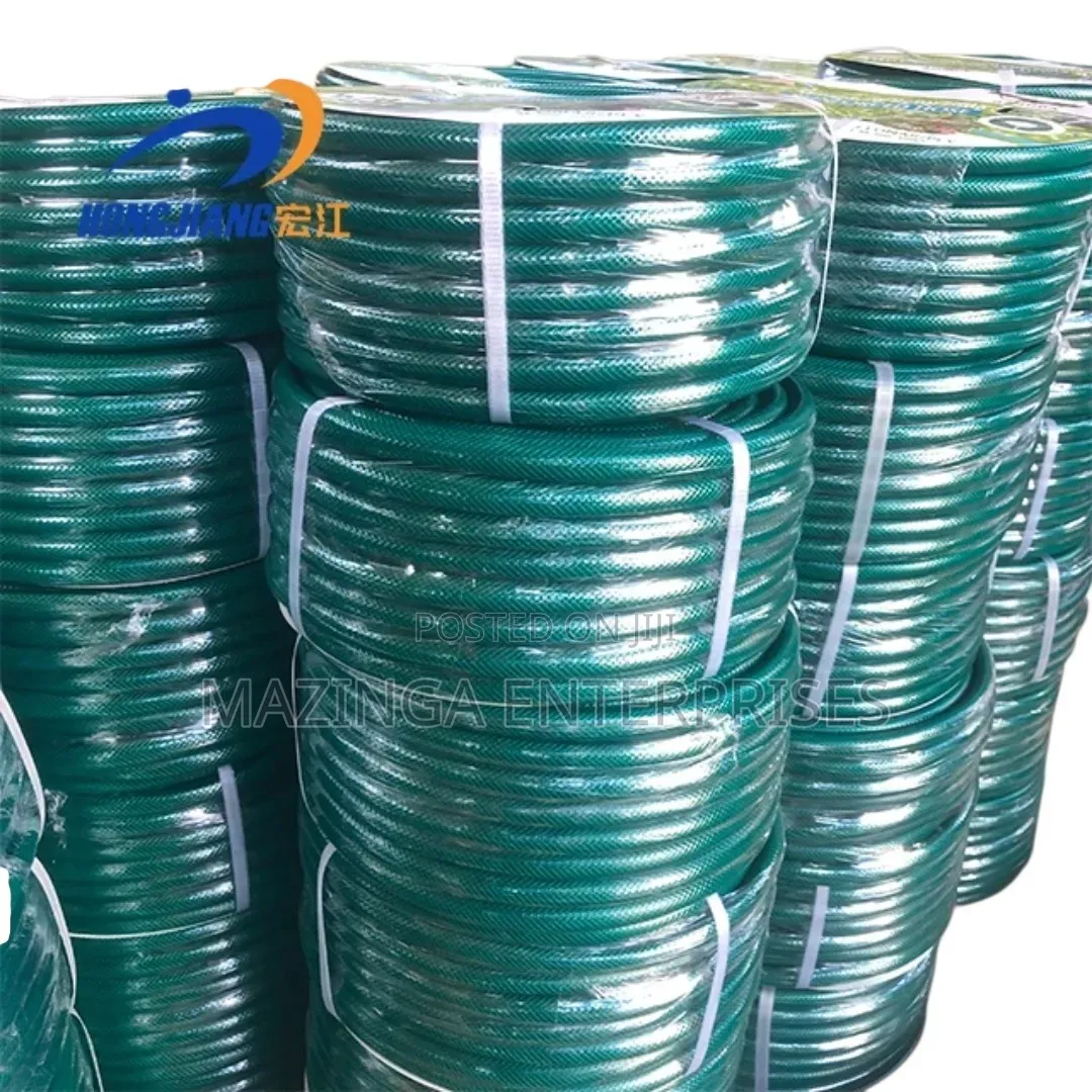 50mtrs 1⁄2inch Green 3-Ply Reinforced PVC Braided Garden Hose Pipe