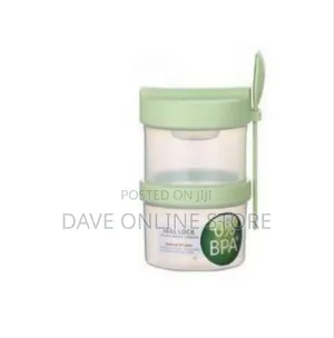 Portable Two-Tier Meal Prep Container With Spoon