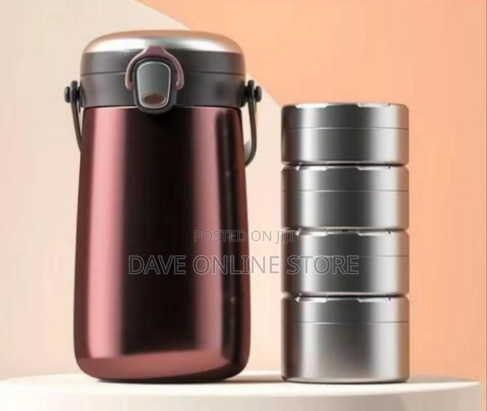 Premium Insulated Thermal Lunch Jar With Stacking Containers