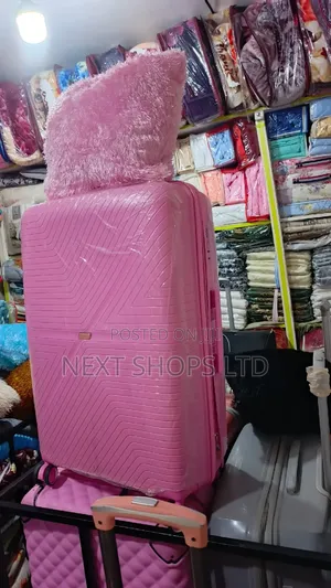 Biggest Pink Rubber Suit Case/Biggest Rubber Suitcase/Travel Bag