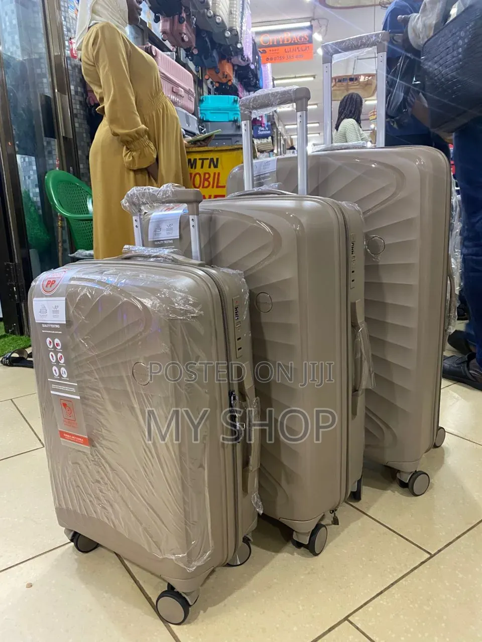 Hard Cover Travel Suitcases Set of 4 - Durable Kwanjula Suitcases