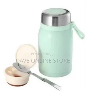 Premium Insulated Stainless Steel Food Jar With Folding Spoon