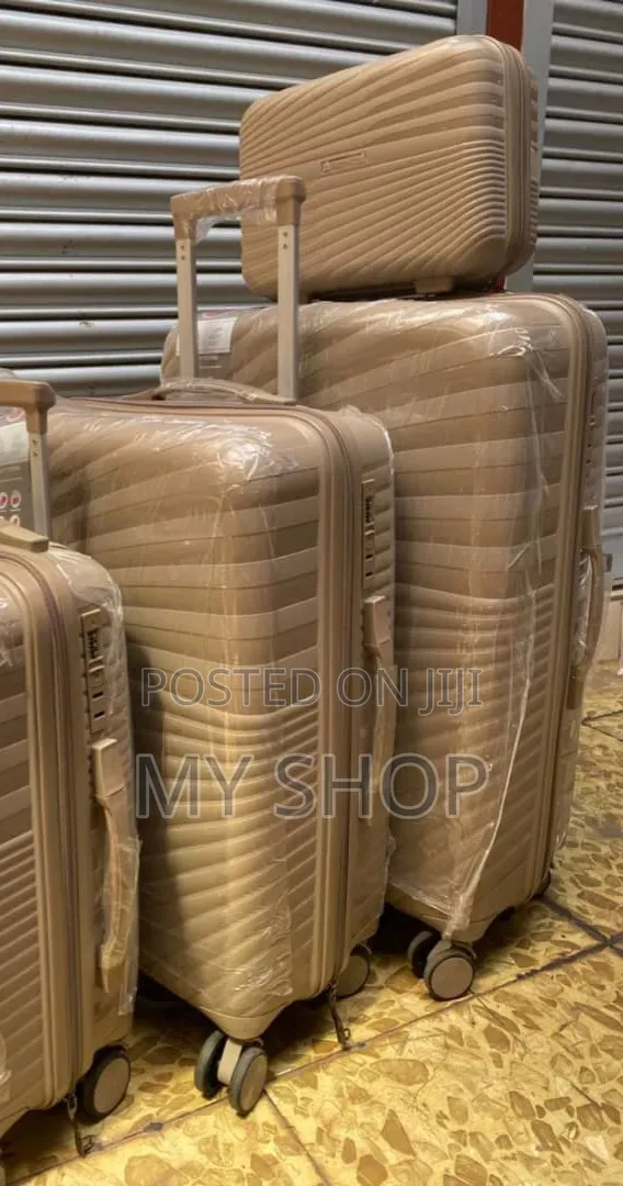 Modern Travel Suitcases 4pcs - Elegant Kwanjula Packing Cases