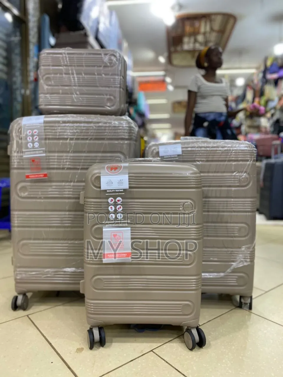 Premium Travel Suitcase Set of 4 - Lightweight Kwanjula Luggage