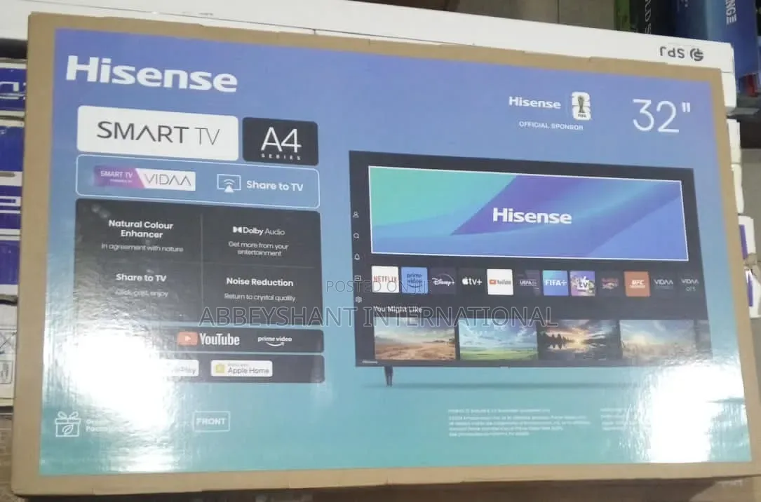 Hisense A4 Series 32" Vidaa Smart Tv.