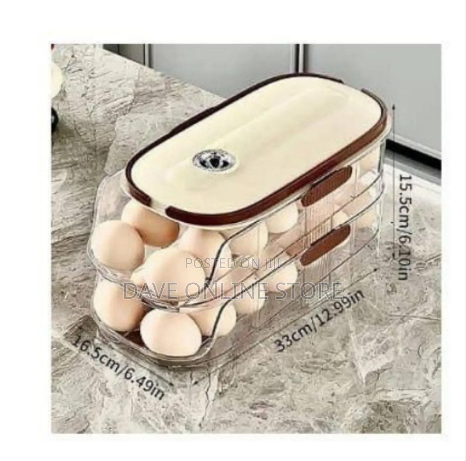 2-Layer Stackable Egg Storage Container