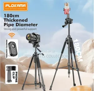 Plokama Pk-9970 Black Tripod for Cameras and Smartphones.