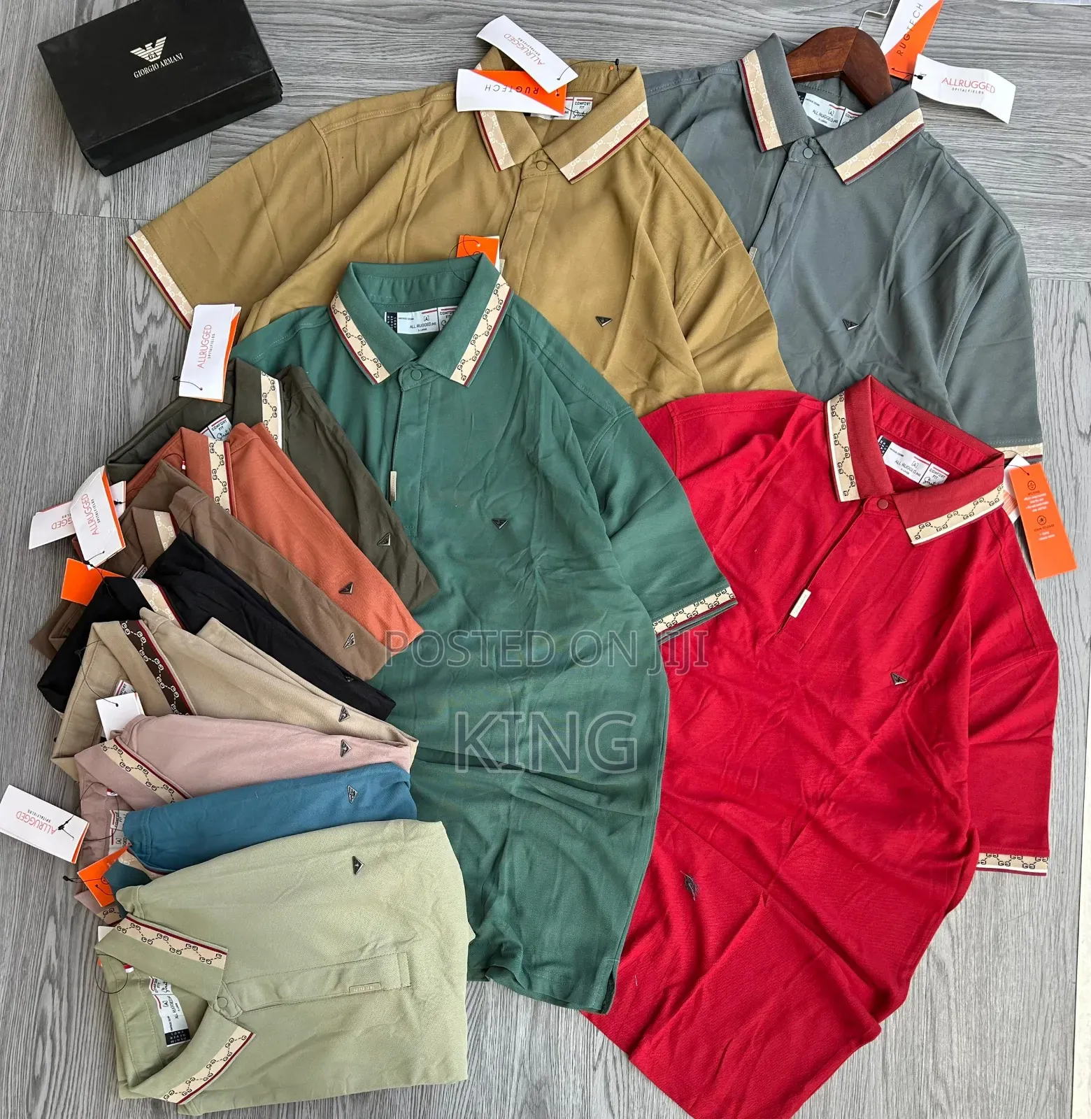 Elborn Colar Textured Polo Tshirts