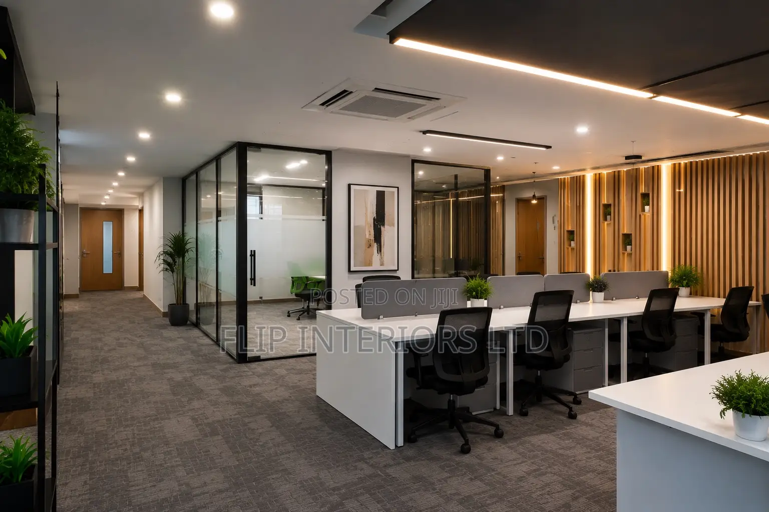Stylish Corporate Workspace Interior Finishing Services