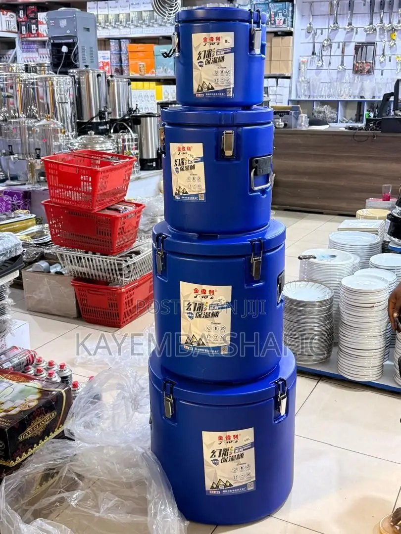 A Set of Commercial-Grade Insulated Food Transport Barrels