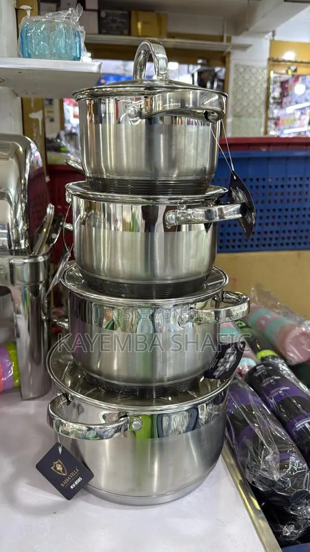 Premium Kaisa Villa 8-Piece Stainless Steel Cookware Set