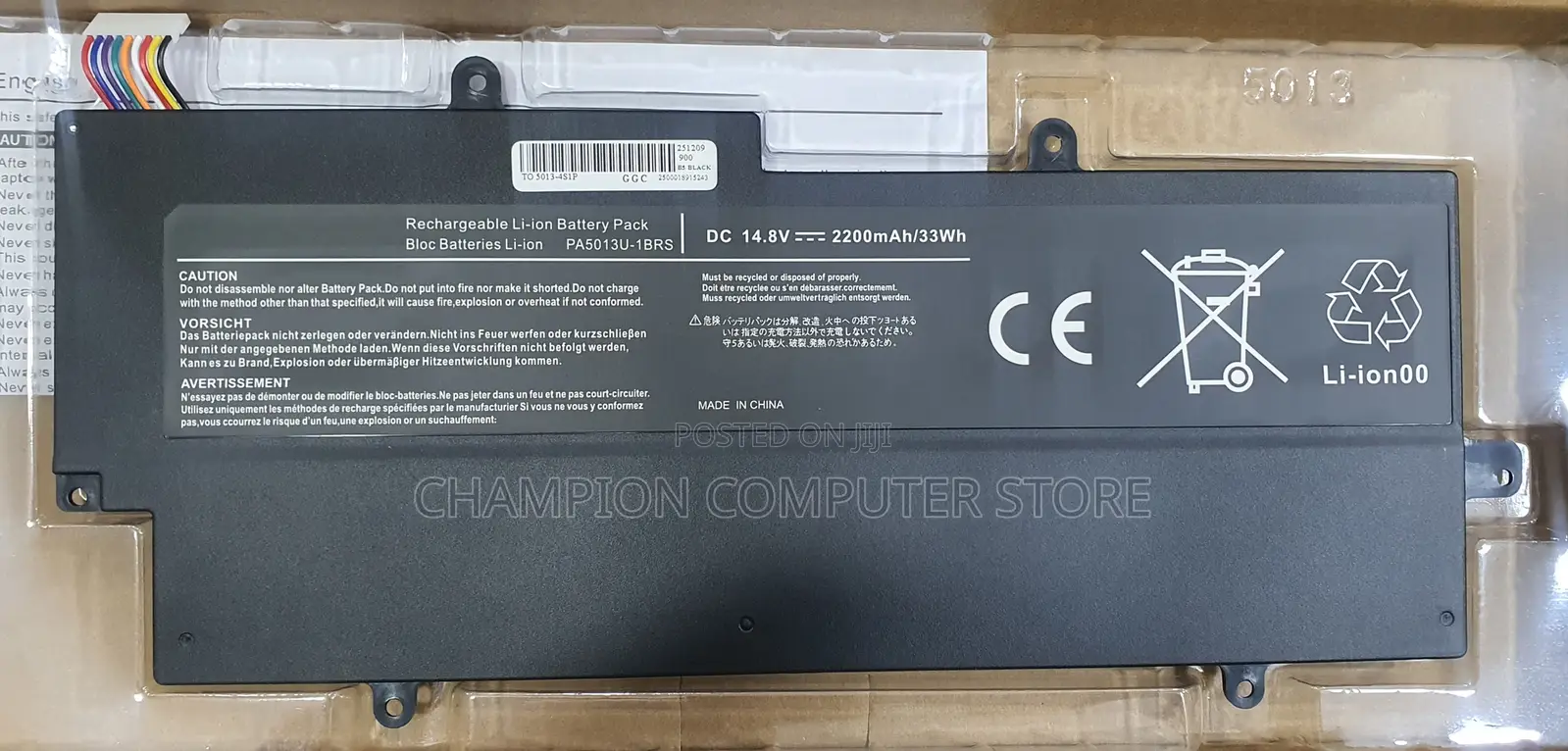 Toshiba Pa5013u-1brs for Toshiba Portege Z835 Z830 Z930 Z935 Ultrabook