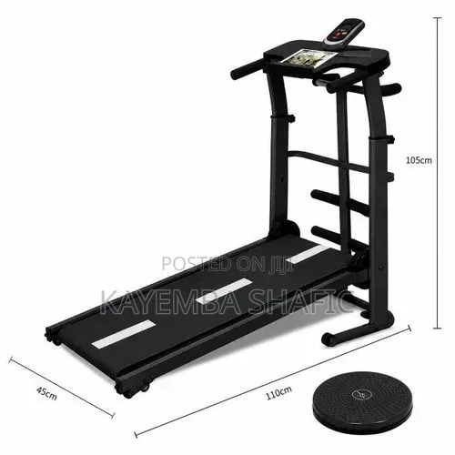 Manual Treadmill – Foldable Home Gym Equipment, Non-Electric