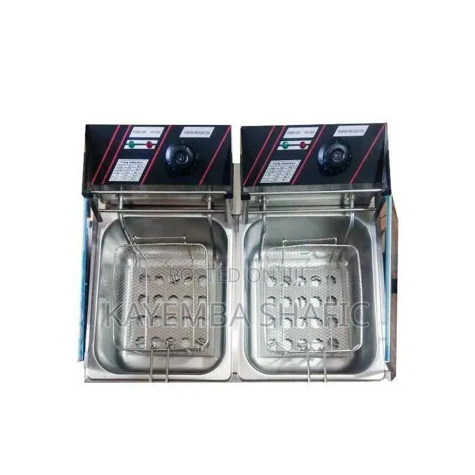 Heavy Duty Stainless Steel Electric Double Deep Frying Machine