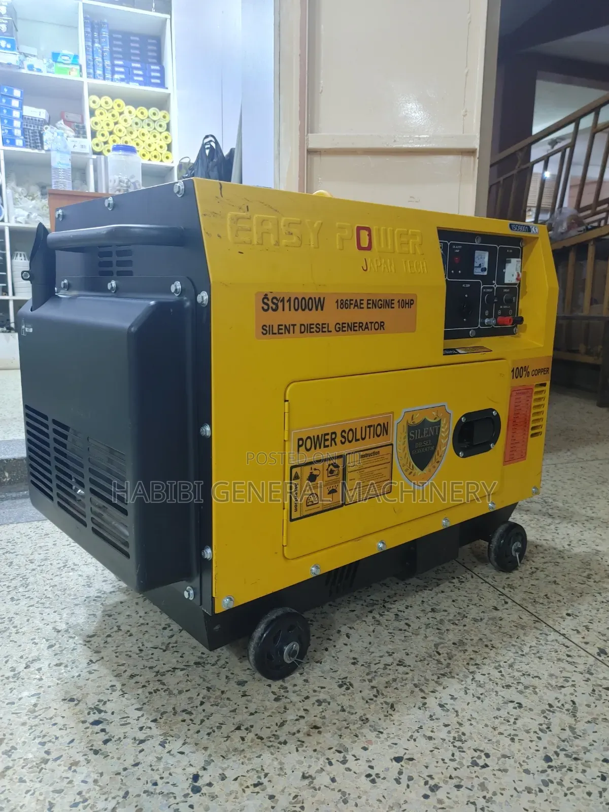 Japan Tech 8kva Diesel Powered Easy Power Heavy Duty Generator