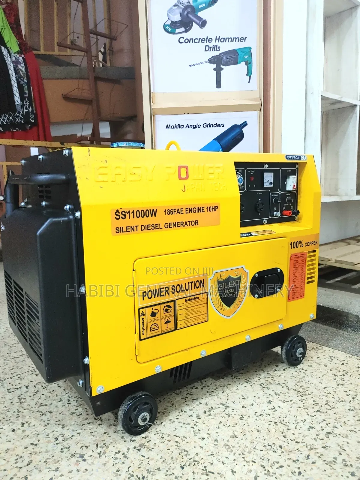 Japan Tech 8kva Diesel Powered Easy Power Heavy Duty Generator