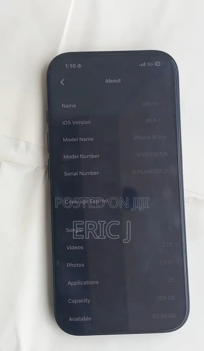 Apple iPhone 16 Pro 128 GB Black