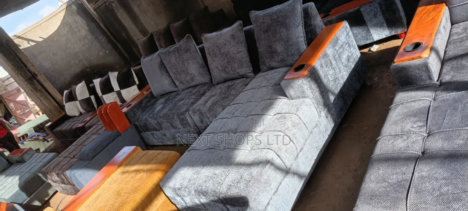 L Shaped Sofa/L Shaped Sofa Set /Ll Shape Sofas Set /Sofas With Cups