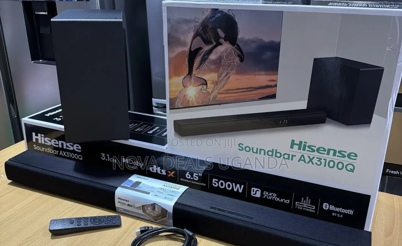 Hisense Ax3100q 500w Dolby Atmos Soundbar (3.1ch)