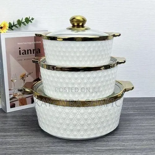 3piece Serving Dishes. Multi Color