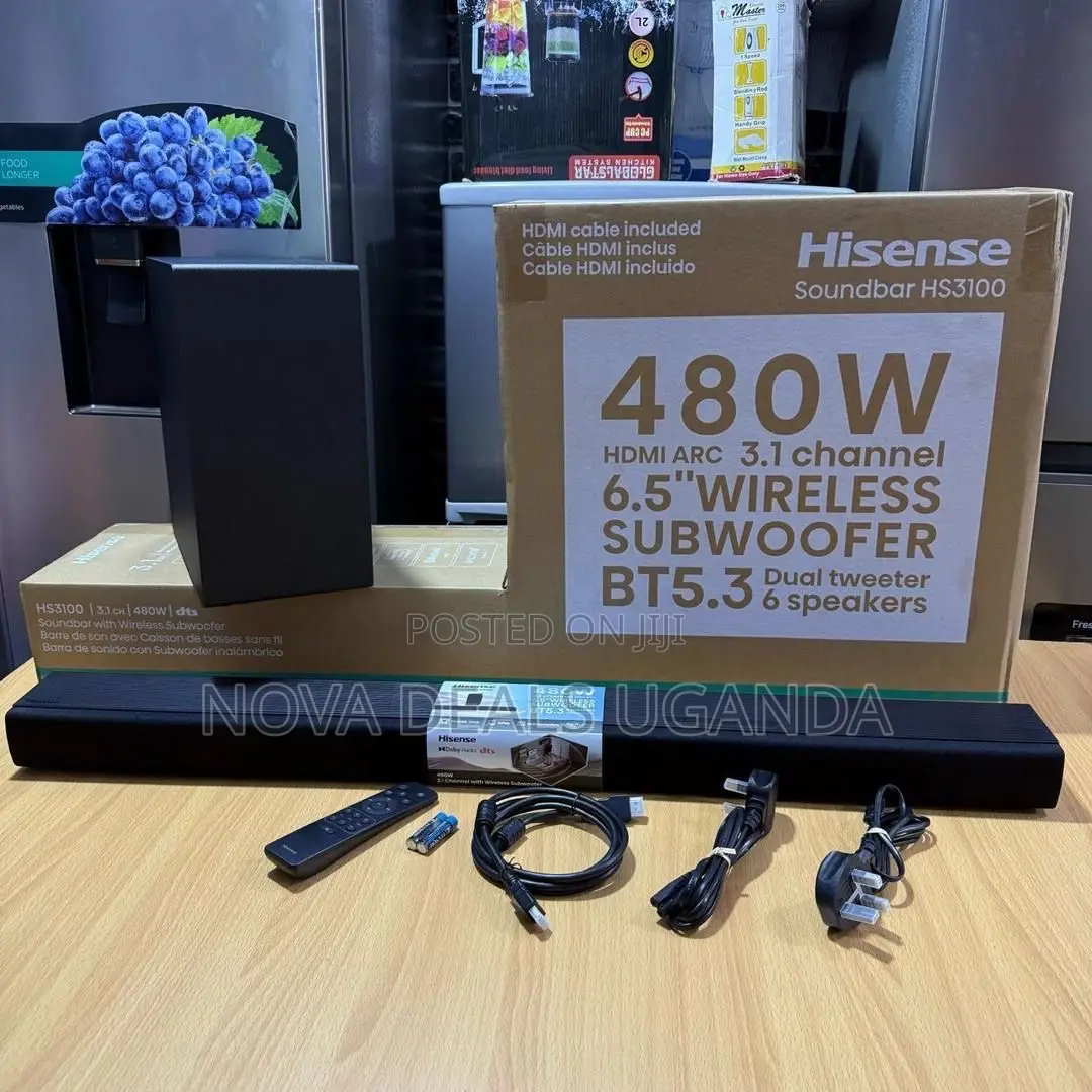 Hisense Hs3100 480w 3.1ch Dolby Audio Soundbar