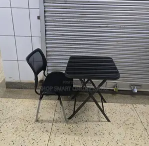Centre Stand Study Foldable Glass Table and Chair