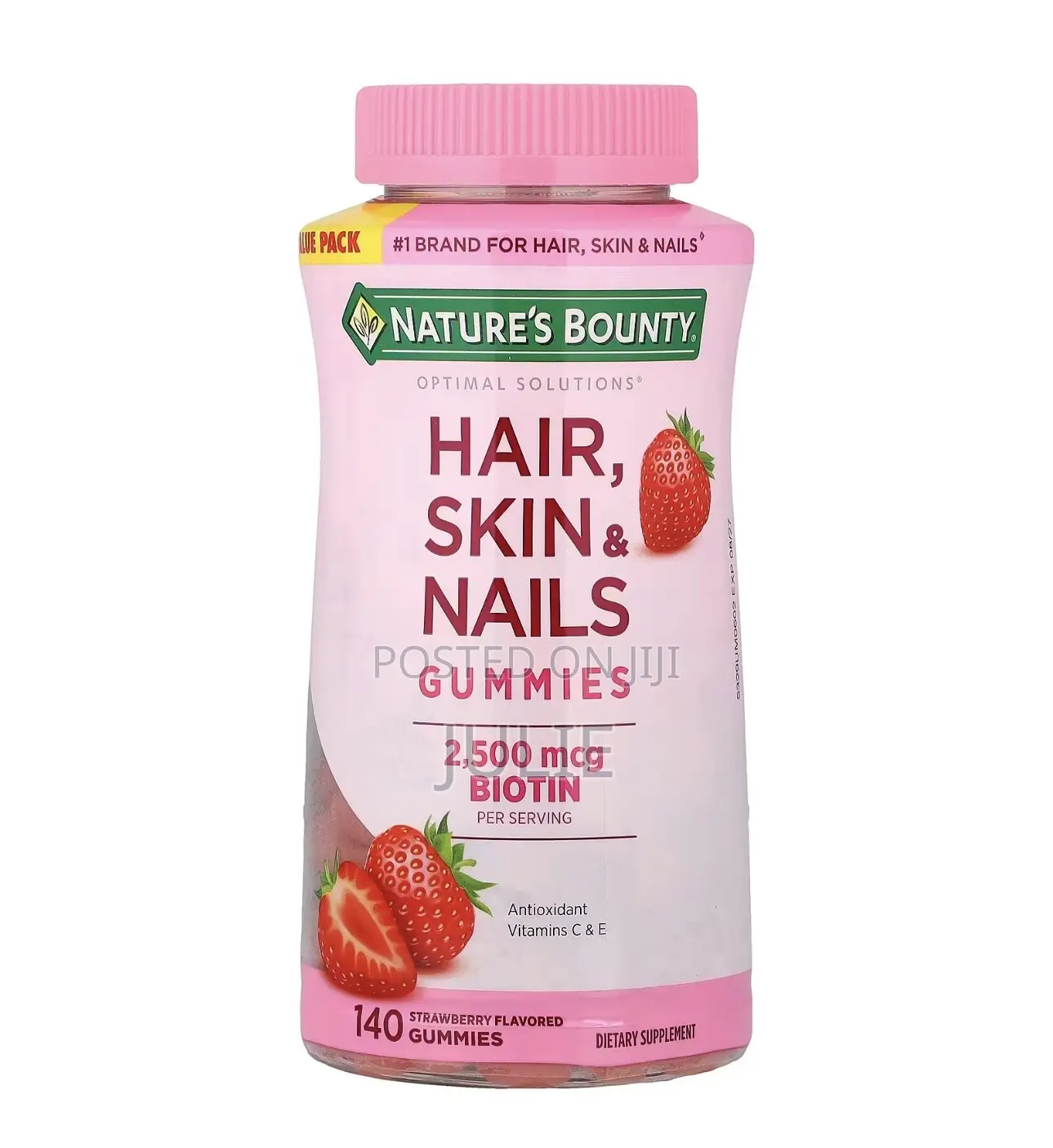 Hair Skin Nails Gummies With Biotin