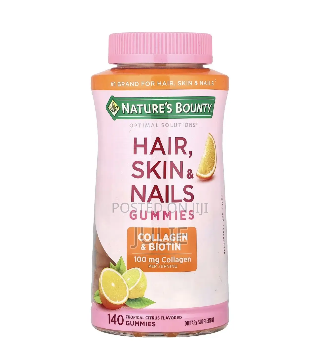 Hair Skin Nails Gummies With Biotin