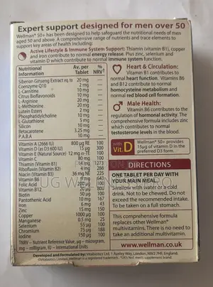 Wellman 50+ 30 Tablets