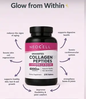 Neocell Collagen Peptides With Vitamin C Biotin (180) Tabs Inside