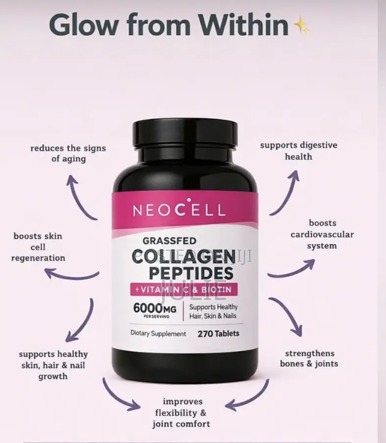 Neocell Collagen Peptides With Vitamin C Biotin (180) Tabs Inside