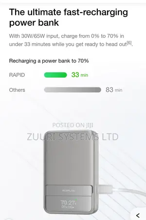 Lish) Ecoflow Rapid Magnetic Power Bank 5000mah