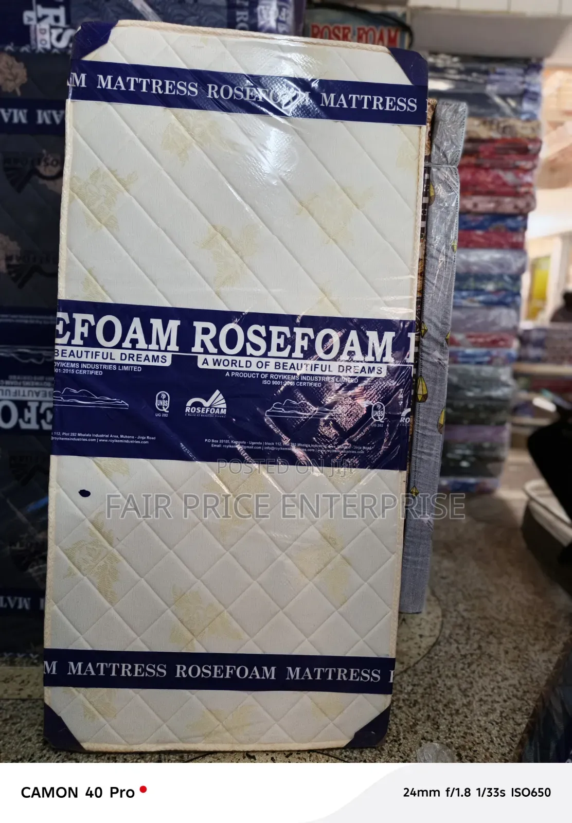 Mattress Rosefoam High Density Smart 4x6x6 Inches