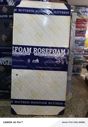 4x6 By6 Inches. Rosefoam Mattress High Density Smart