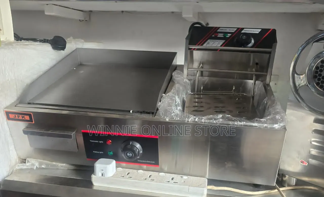 Electric Griddle With Deep Fryer
