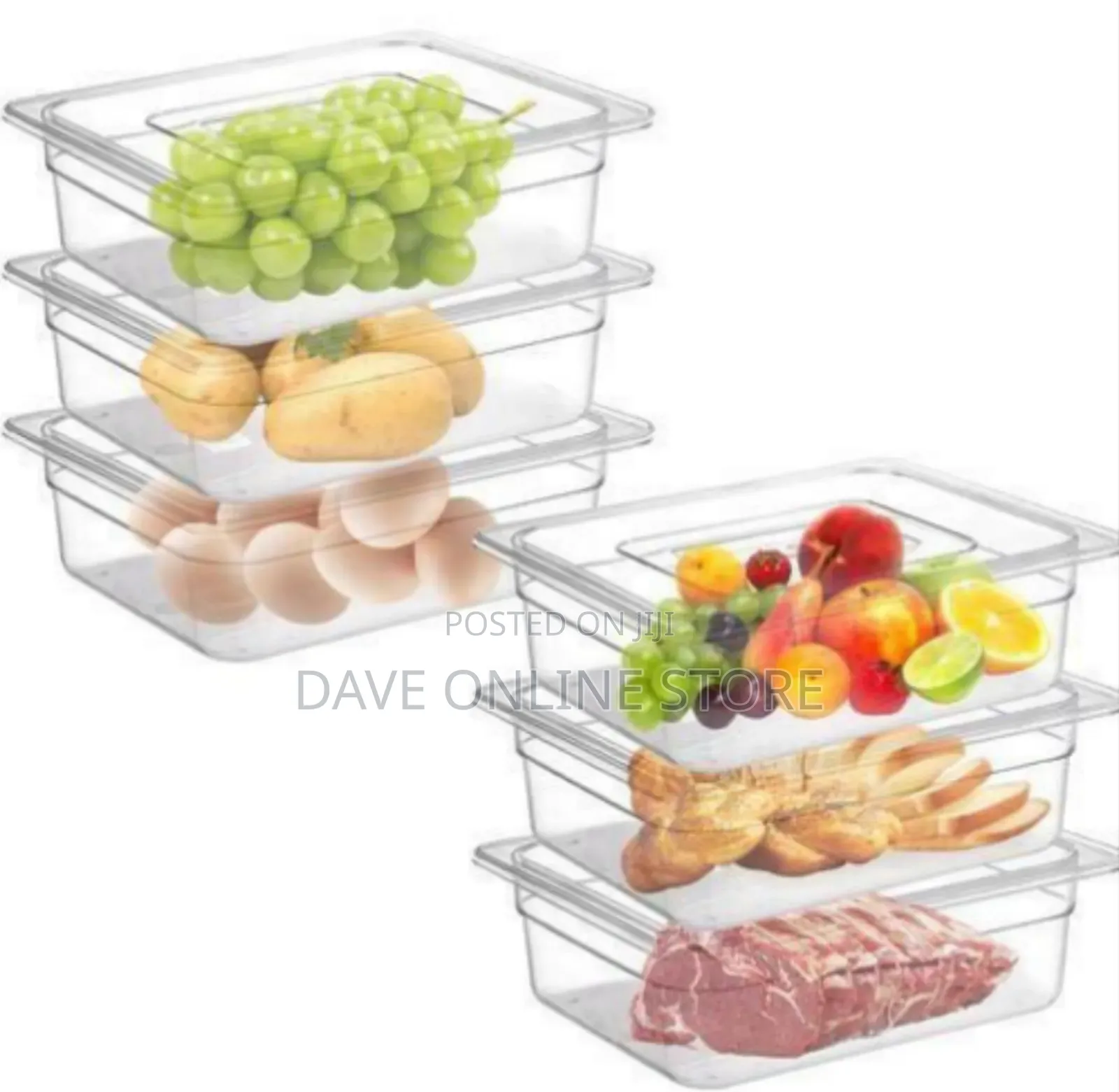 Durable Clear Food Storage Container With Lid