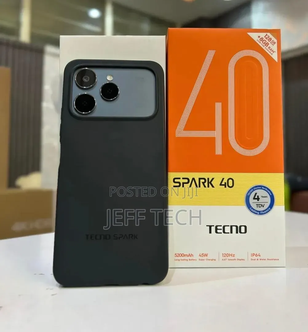 New Tecno Spark 40 256 GB Black