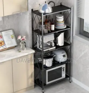 Versatile Foldable Rolling Storage Shelf