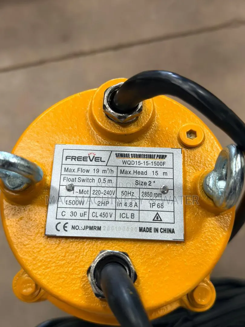 Sewage /Dirty Water Pump 15meters / 45 Feets 2hp