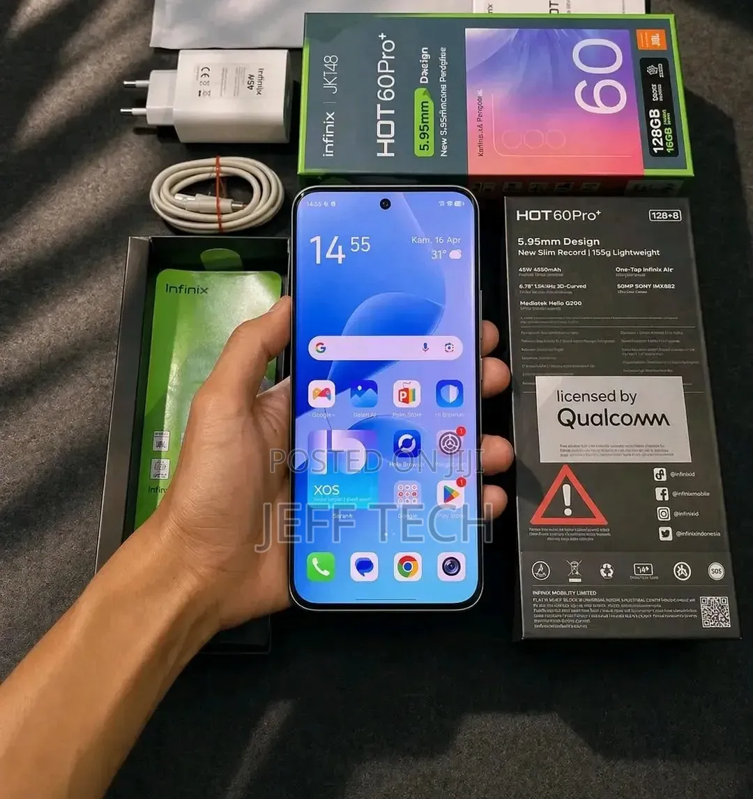 New Infinix Hot 60 Pro+ 128 GB Black