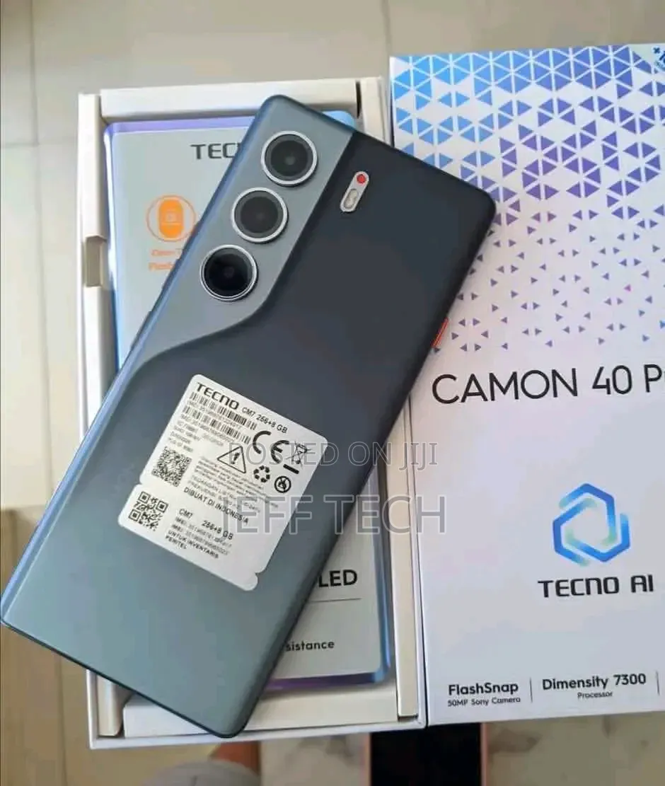 New Tecno Camon 40 Pro 5G 256 GB Black
