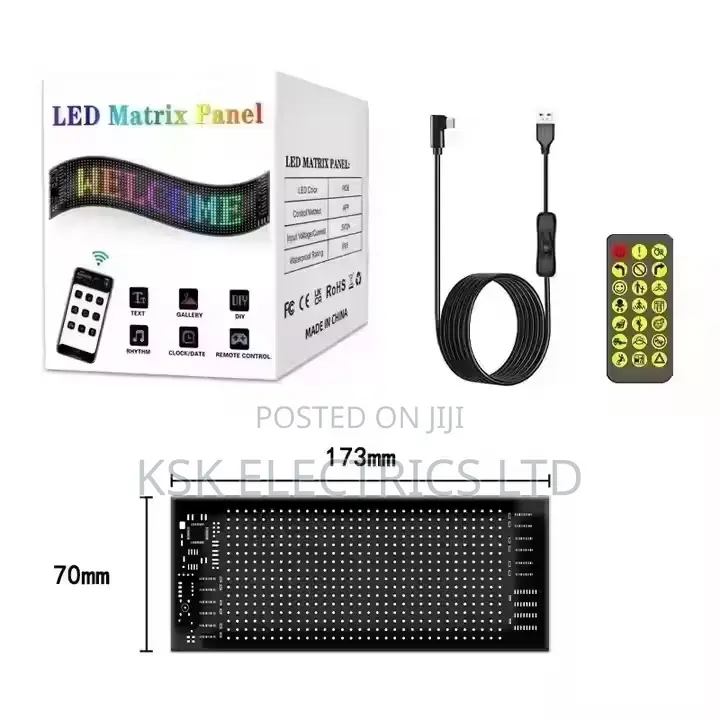 Pattern Animation Programmable Led Display for Store Car Bar Hotel