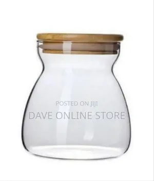 Airtight Glass Storage Jar With Natural Bamboo