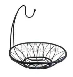 Ecorative Metal Fruit Basket With Banana Hanger
