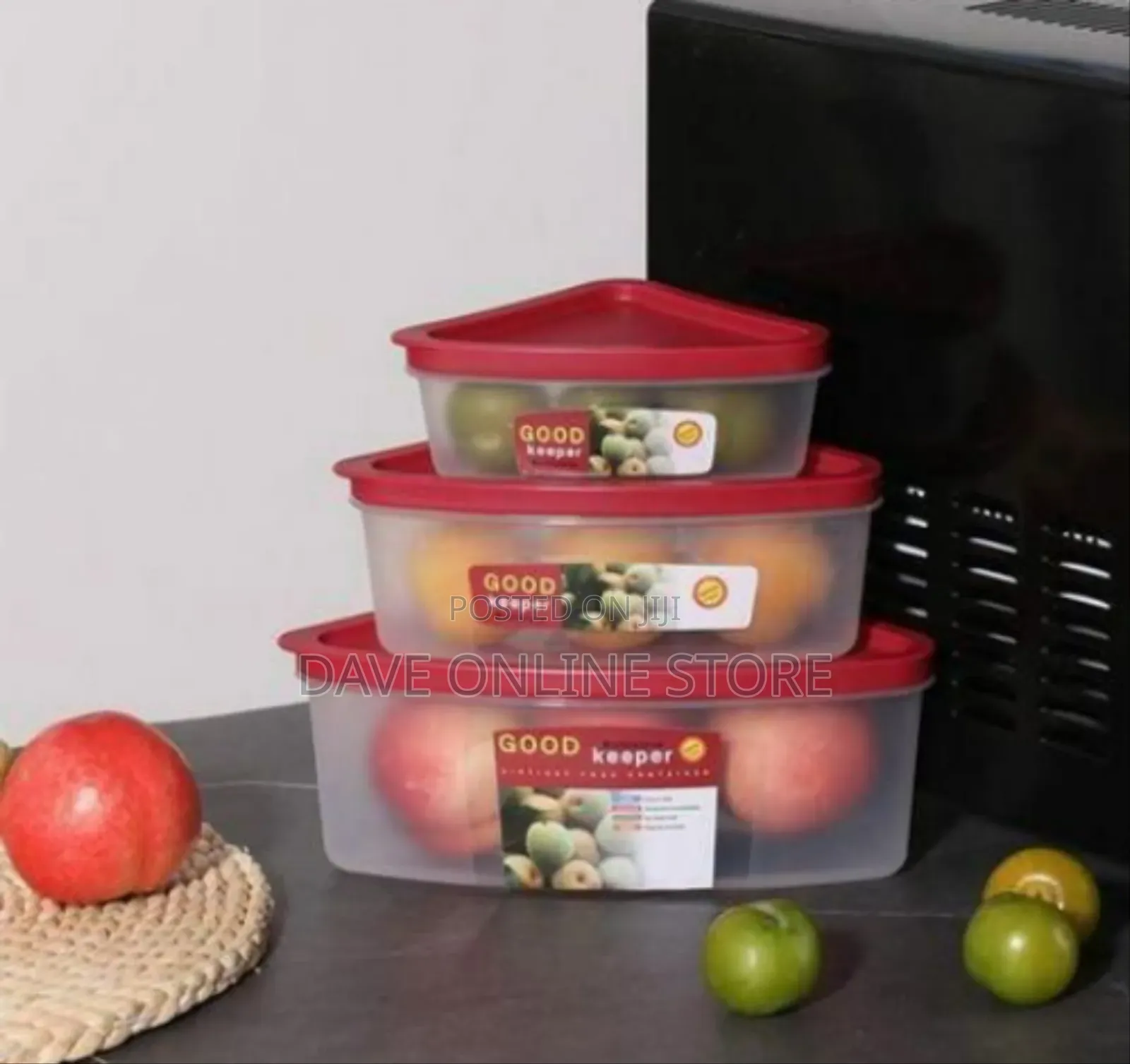 3-Piece Triangular Food Storage Containers Set