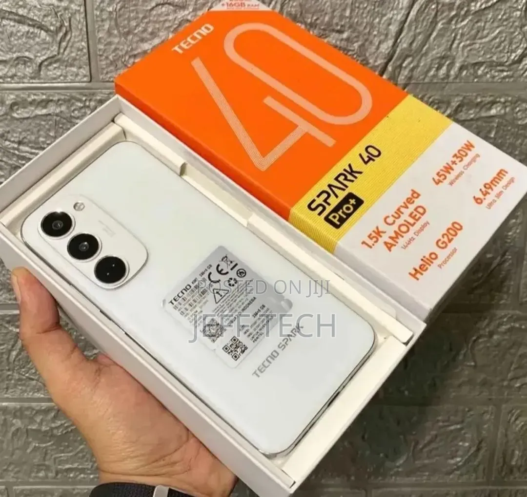 New Tecno Spark 40 Pro+ 256 GB White