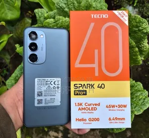 New Tecno Spark 40 Pro+ 256 GB Black