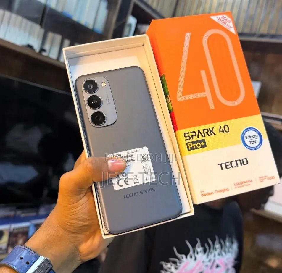 New Tecno Spark 40 Pro+ 256 GB Black