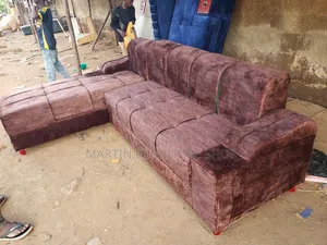 Six Seater Sofa Set Brown in Colour Ready for Sale